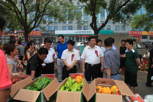 自然果蔬菜走进千家万户，领导视察