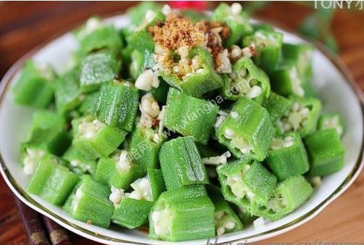 凉拌黄秋葵